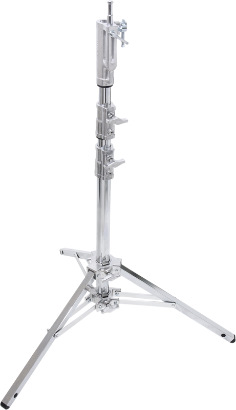 The Low Mighty Stand is designed for a low mounting position with a high load capacity. It can handle gear weighing up to 35kg anywhere between 92 - 2.05m in height.