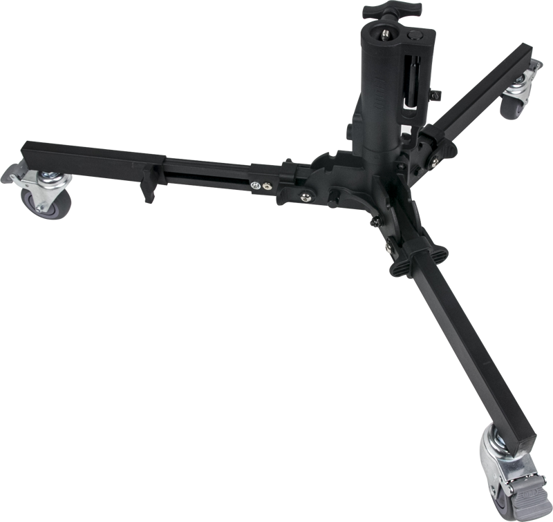 The Kupo Quick Action Roller Base Stand with wheels is specifically designed for lighting fixtures that need to be placed in low positions. Features a quick-release locking system equipped on each leg for folding and unfolding the stand within seconds.