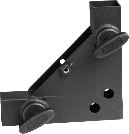 Corner Kupo FC15B with nut for butterfly frame is used to hold together the 30x30mm square aluminium tubes for the butterfly frame.