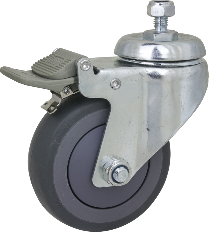 Casters make light stands movable. Casters will protect your floors and keep things quiet on set. It makes repositioning lighting fixtures easier. This is a set of three 100mm casters designed to fit female M10 threaded legs.