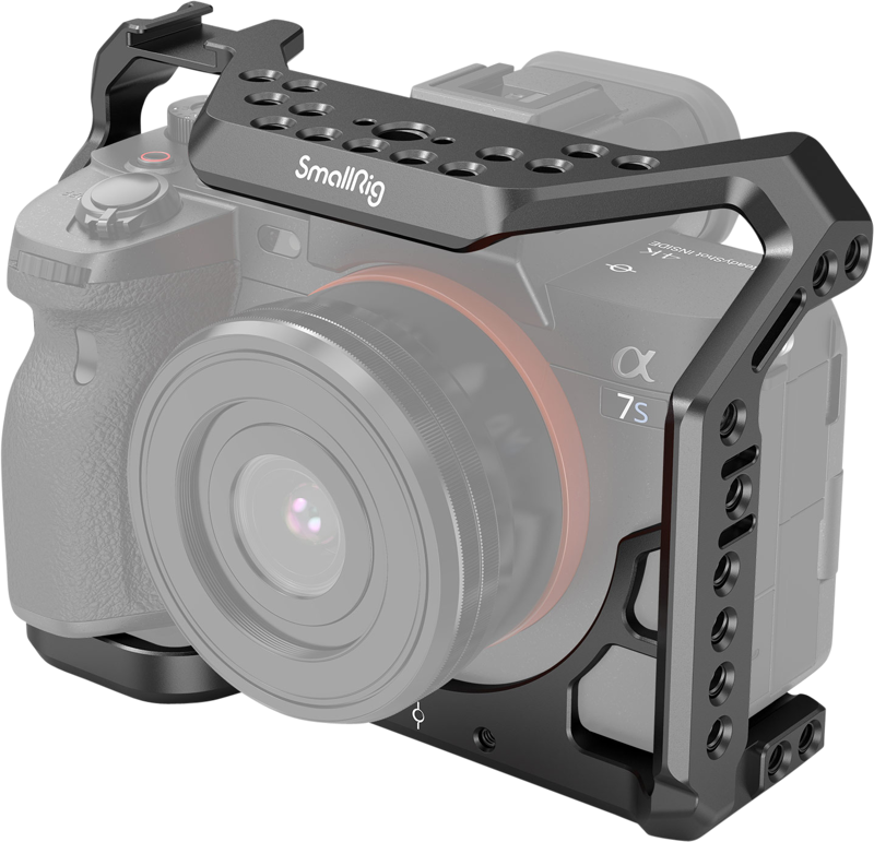 A formfitting full Cage for Sony A7S III with access to the camera controls and features a variety of mounting options.