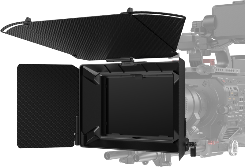 Designed for mirrorless cameras and cine lenses to prevent sunlight or other light from causing glare and flare and to control images on the screen.
