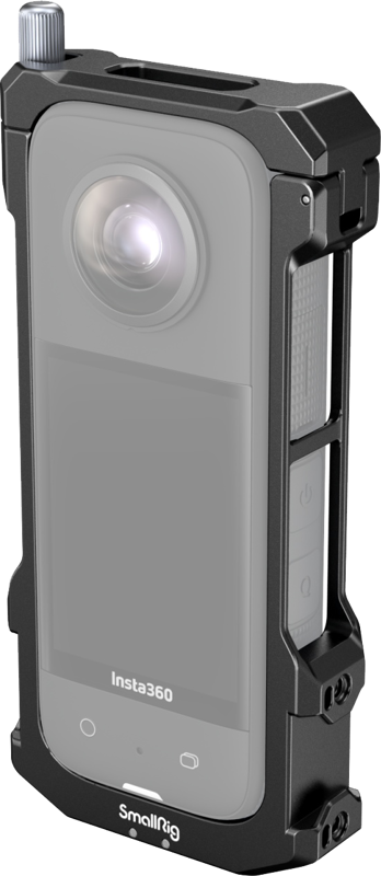 Cage which protects the camera and facilitates shooting by providing varied accessory mounting options.