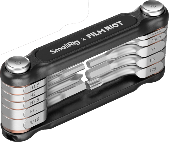 Designed specifically for photo and video creators. The 10-in-1 set features a folding design that ensures portability and convenience