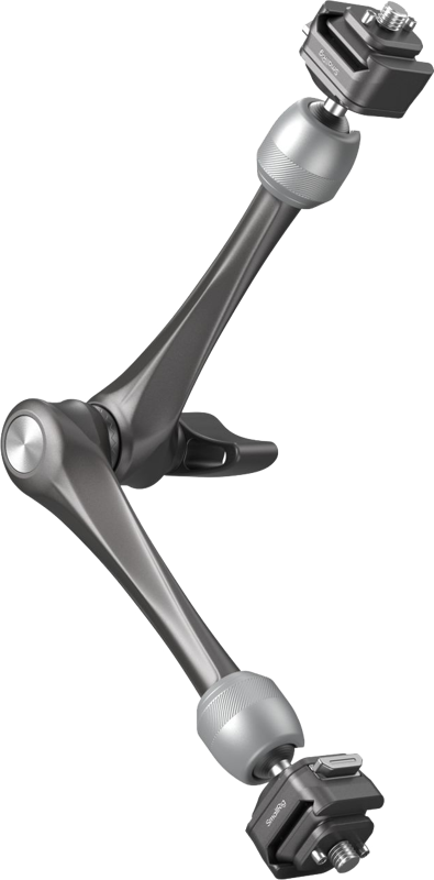 Crafted from aerospace-grade aluminum alloy and stainless steel. It features an exclusive quick-release slider patented structure with inner roll pins that enable secure vertical locking. The top plate interface features detachable locating pins to prevent equipment deviation and safeguard device security. The dual-head quick-release 1/4"-20 screw design allows for external attachment of monitors