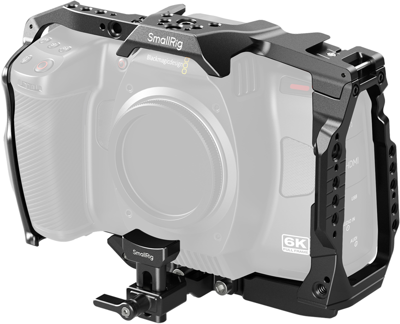 Designed for handheld shooting with smooth camera movements. It protects the camera while providing various expansion options. The kit includes a Cage and a Lens Mount Adapter