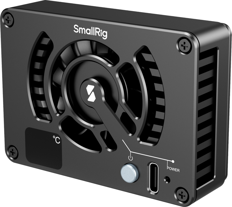 Designed to cool down mirrorless cameras and enhance the recording duration of high-specification videos. The cooling system utilizes a high-efficiency fan with a TEC cooling module to quickly cool the camera and effectively alleviate overheating problems.