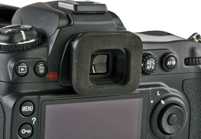 Waterproof eyepiece required for use with Think Tank Photo Hydrophobia rain covers.