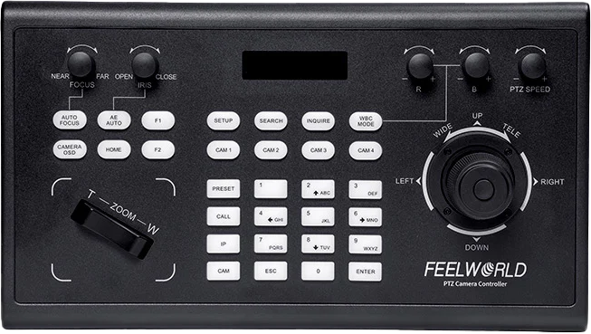 The FEELWORLD PTZ camera controller made for broadcast