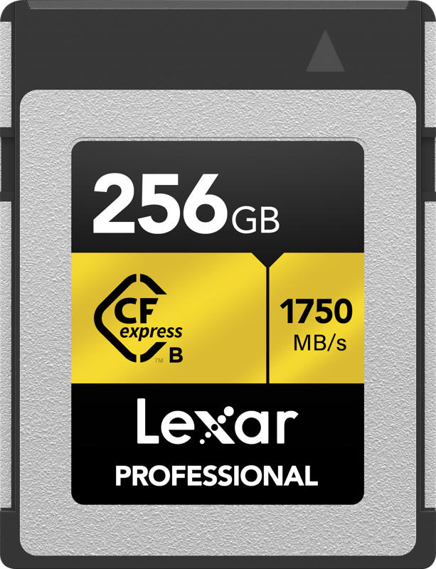The Lexar Professional CFexpress Type B Card GOLD Series features blazing-fast performance to capture cinema-quality video with speeds up to 1750MB/s read and up to 1500MB/s write. With minimum sustained write speeds of 1300MB/s