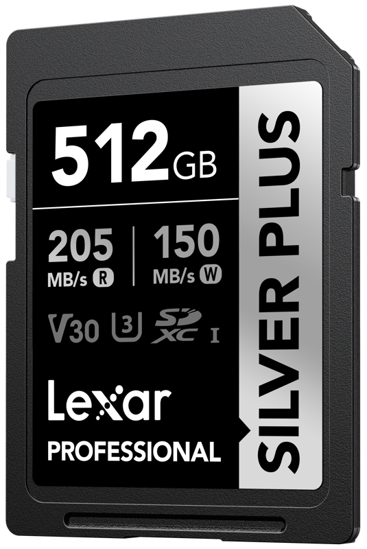 The Lexar Professional SILVER PLUS SDXC UHS-I Card boasts exceptional read/writespeeds of up to 205MB/s and 150MB/s and supports burst-shooting and seamlessrecording of FULL-HD and 4K videos. Paired with the Lexar RW310x reader