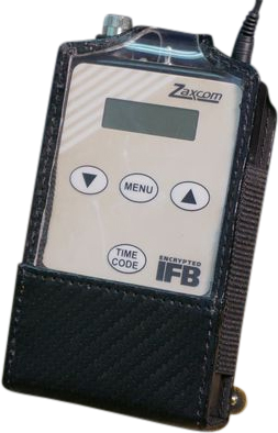 Bag designed to hold and protect the Zaxcom ERX-2 IFB wireless receiver.