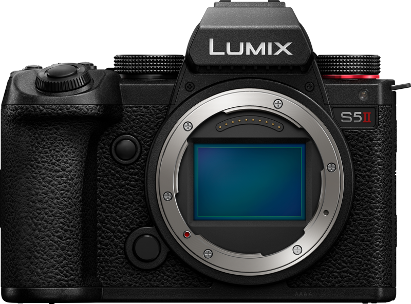 The LUMIX S5 II combines professional video recording and still photography with exceptionally high quality. All this in a compact full-frame DSLM camera.The camera comes with an advanced Hybrid Phase Detection AF system