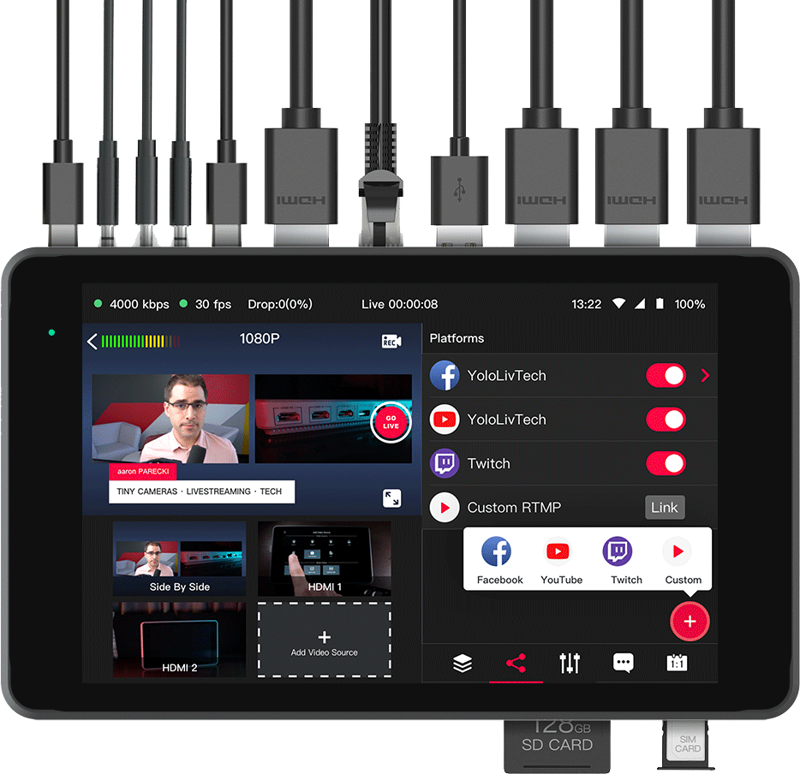 YoloBox Pro is a video switcher