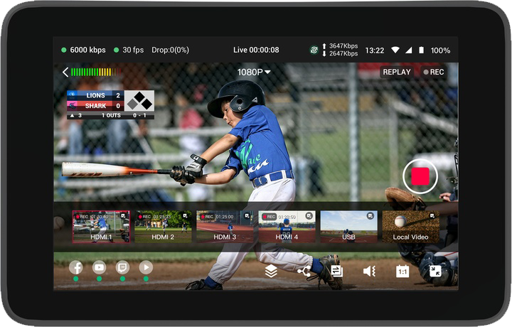 Portable Multi-Camera Encoder/Switcher/Monitor/Recorder in One