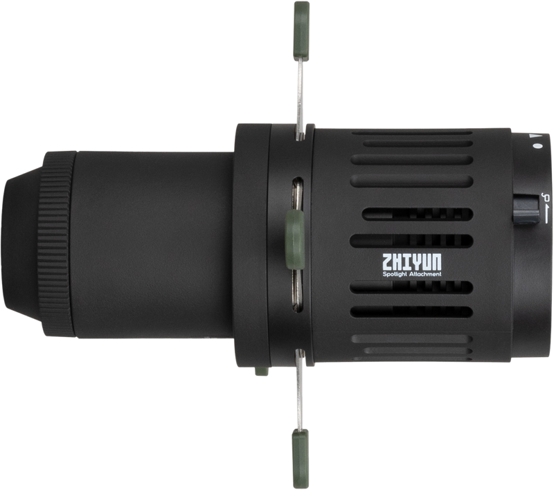 X series supports ZHIYUN Spotlight Attachment for sharp light projection and a new lighting and color ambiance experience. 