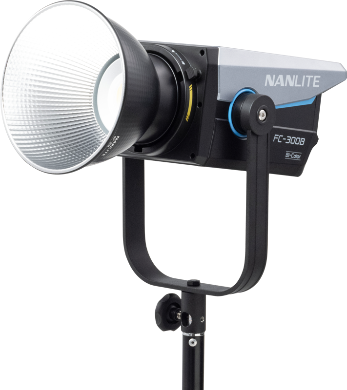 The Nanlite FC300B Bi-Color LED Spotlight is a meticulously crafted lighting solution designed to give you unparalleled flexibility in achieving bi-color illumination. This compact
