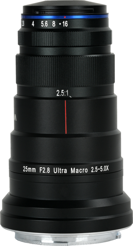 The Laowa 25mm f/2.8 2.5-5X Ultra Macro Lens is designed specifically for photographers passionate about extreme close-up photography. This specialized macro lens delivers extraordinary magnification ranging from 2.5x to an astonishing 5x life-size