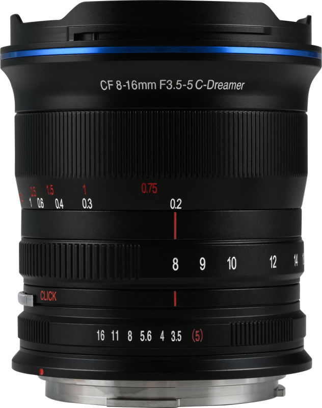 The Laowa 8-16mm f/3.5-5 Zoom CF is an ultra-wide-angle zoom lens engineered specifically for photographers and filmmakers who require maximum versatility and great optical performance without breaking the bank. Its expansive focal range from 8mm to 16mm provides creative flexibility ideal for capturing dynamic landscapes