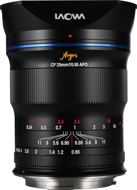 The Laowa Argus 25mm f/0.95 CF APO Lens is a high-performance ultra-fast prime lens designed for APS-C mirrorless cameras. With its bright f/0.95 maximum aperture