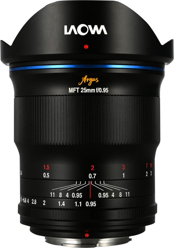 The Laowa Argus 25mm f/0.95 CF APO Lens is a high-performance ultra-fast prime lens designed for MFT mirrorless cameras. With its bright f/0.95 maximum aperture