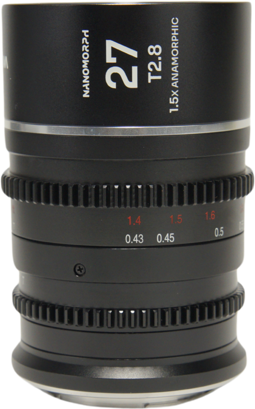 The Laowa Nanomorph 27mm T2.8 1.5X S35 (Silver) is a compact and lightweight anamorphic cine lens designed specifically for Super35 cinema cameras. Offering a 1.5x anamorphic squeeze