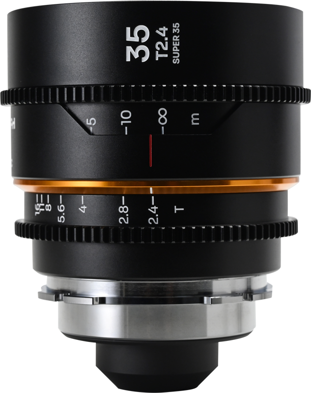 The Laowa Nanomorph 35mm T2.4 1.5X S35 (Amber) is a compact and lightweight anamorphic cine lens designed for Super35 cinema cameras. Offering a 1.5x anamorphic squeeze