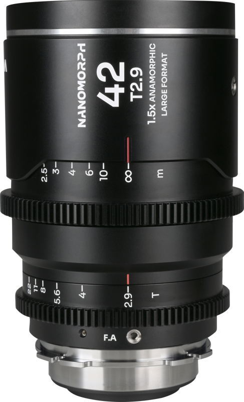 Laowa introduces the Nanomorph LF 42mm T2.9 1.5X anamorphic lens
