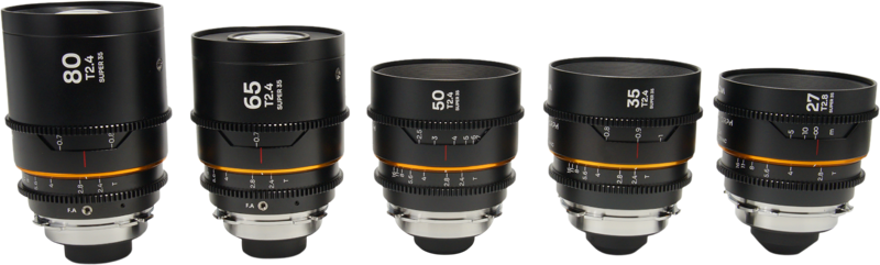 The Laowa Nanomorph S35 Prime 5-Lens Bundle offers a complete set of focal lengths