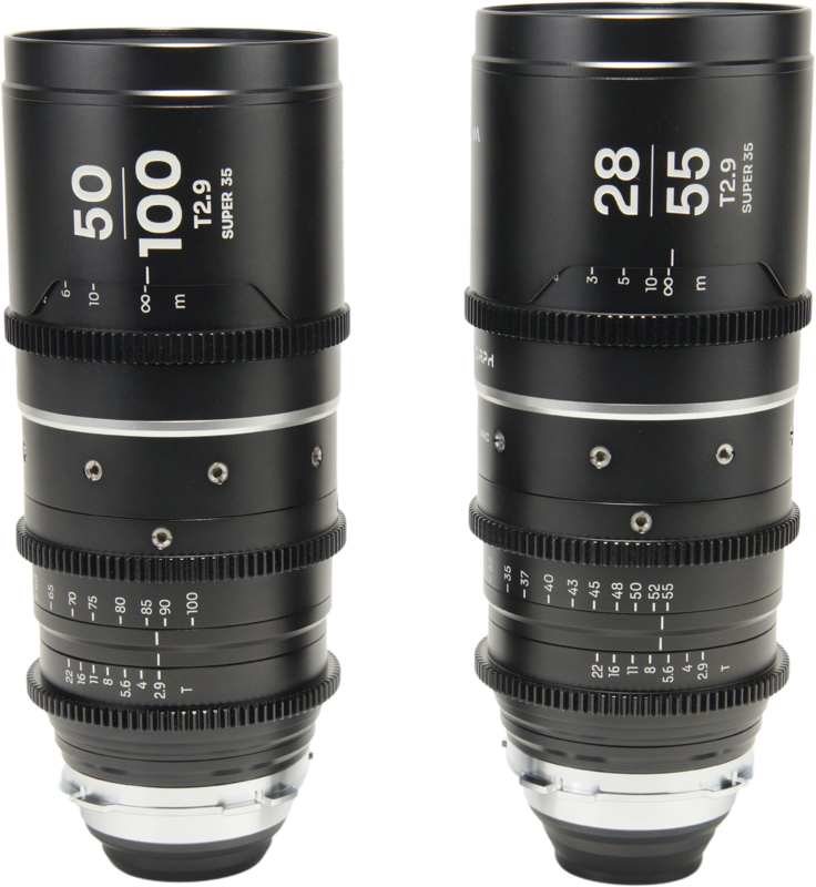 The Laowa Nanomorph Zooms 50-100mm & 28-55mm T2.9 1.5X S35 are a professional anamorphic zoom lenses designed for Super 35 sensors. Offering a 1.5X anamorphic squeeze