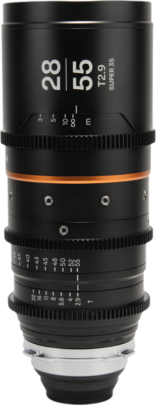 The Laowa Nanomorph Zoom 28-55mm T2.9 1.5X S35 is a high-performance anamorphic zoom lens designed for Super 35 sensors. Offering a unique 1.5X anamorphic squeeze