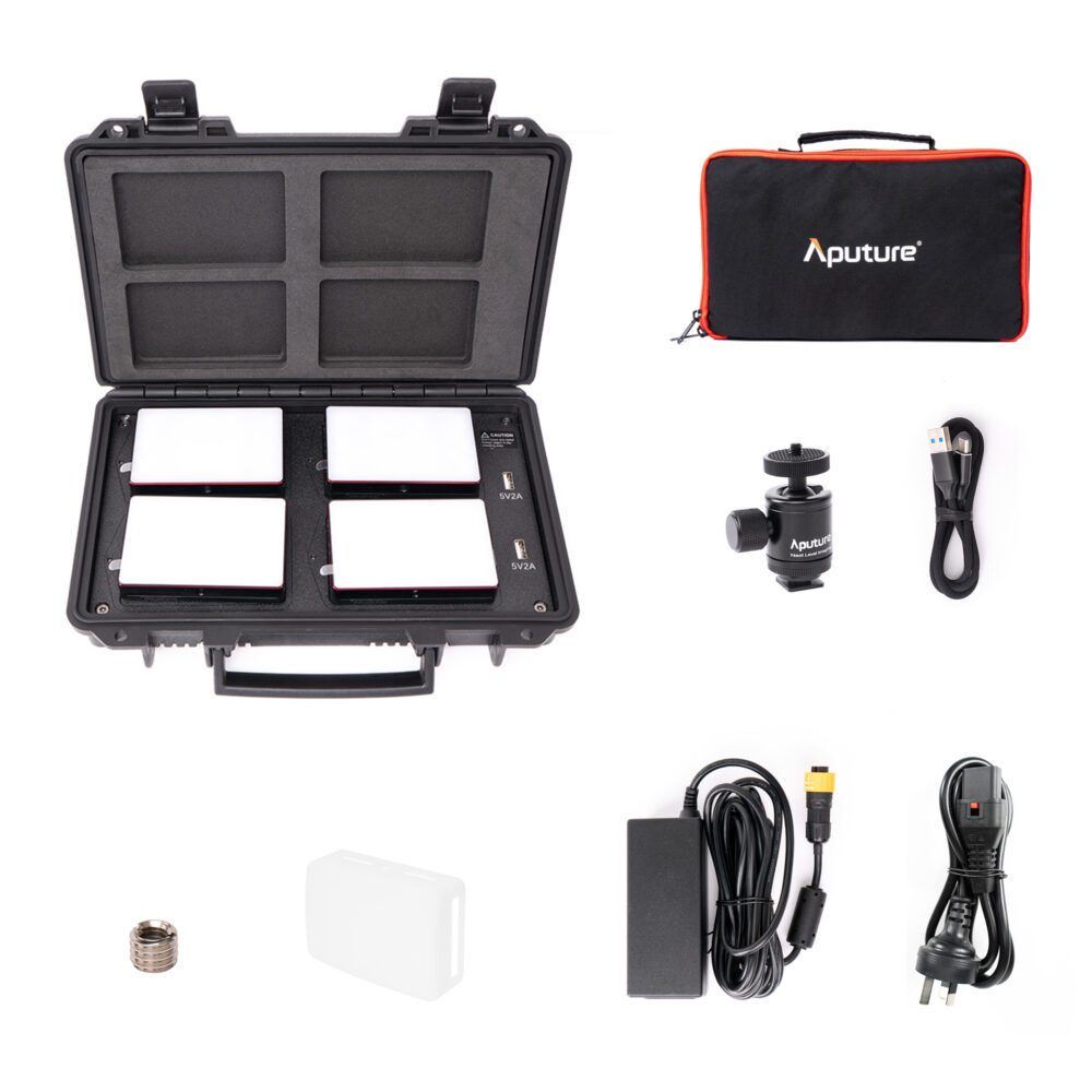 APUTURE MC 4-light travel kit