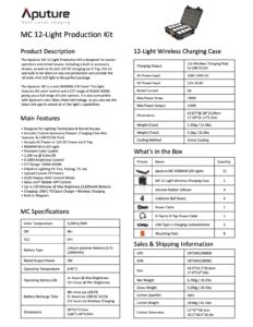 APUTURE MC 12-light production kit