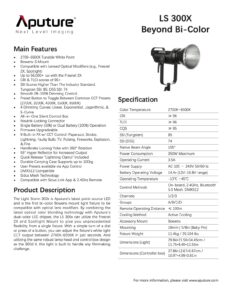 APUTURE Light Storm 300x kit (V-mount)