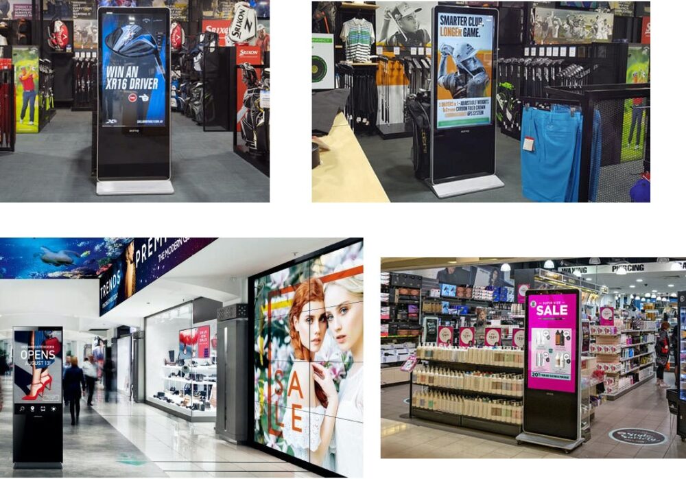 Digital signage monitors