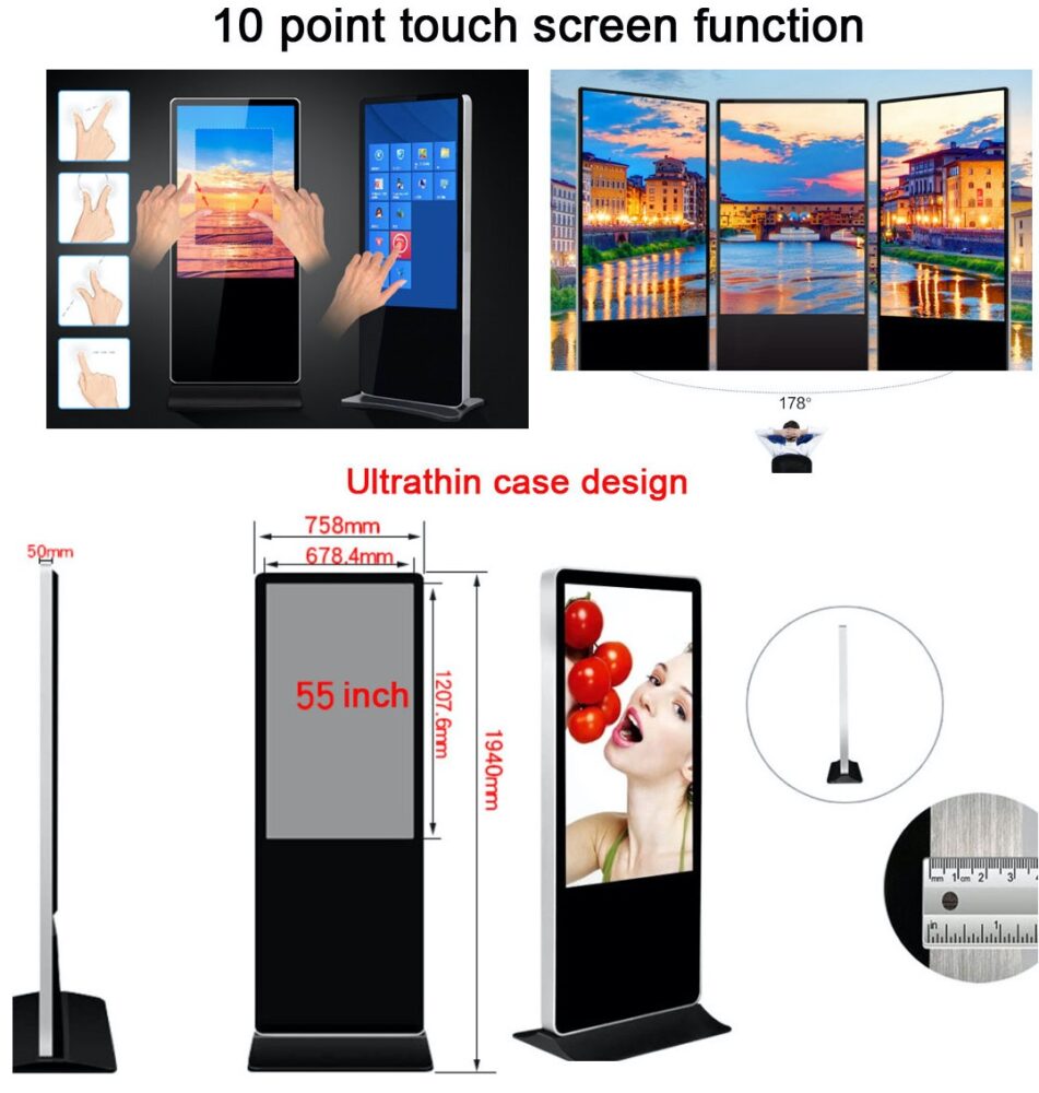 Digital signage monitors