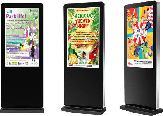 Digital signage monitors