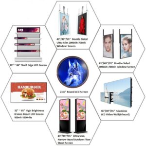 Digital signage monitors