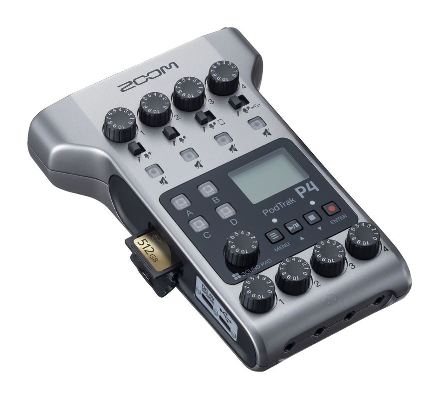 ZOOM P4 PodTrak - podcasting mixer and interface