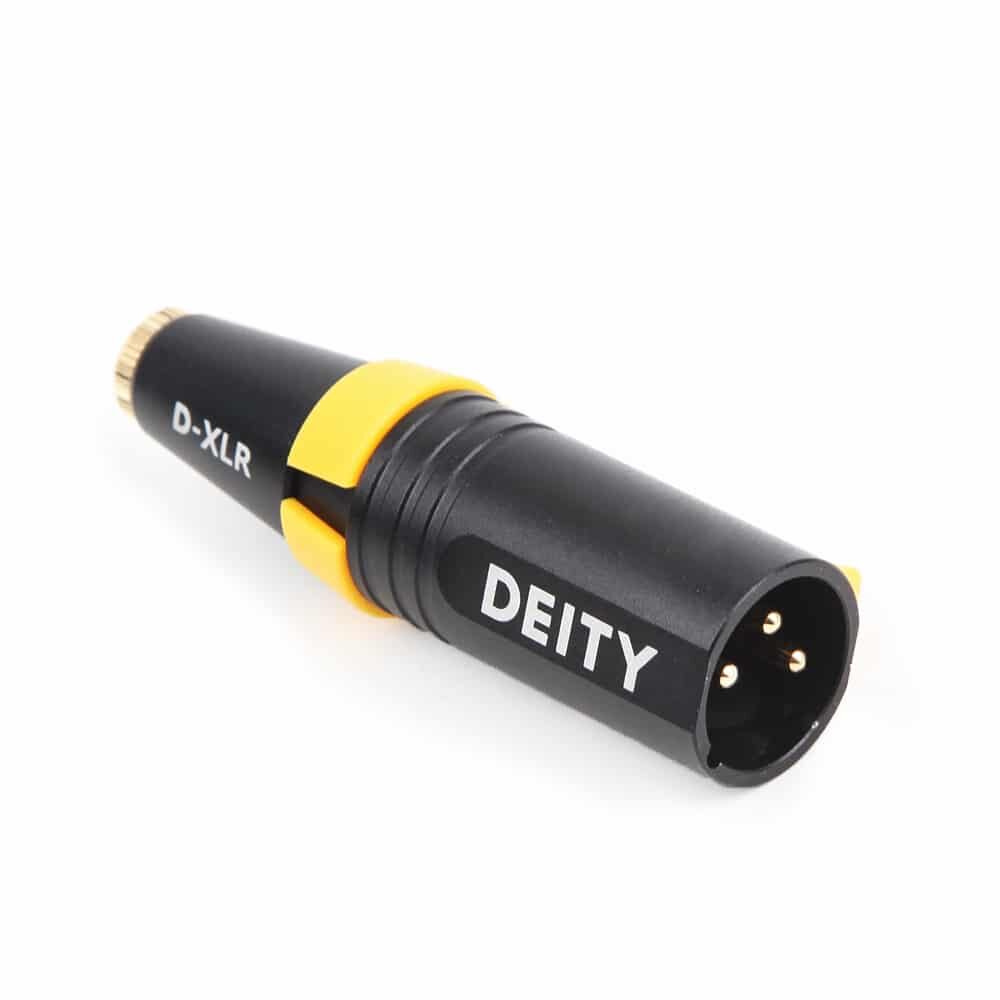 DEITY D-XLR XLR -> 3.5mm TRS adapter toitekonverteriga