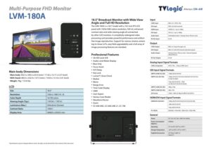 18.5" TVLOGIC LVM-180A FHD studio monitor