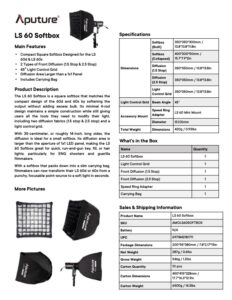 APUTURE Light Storm 60 softbox