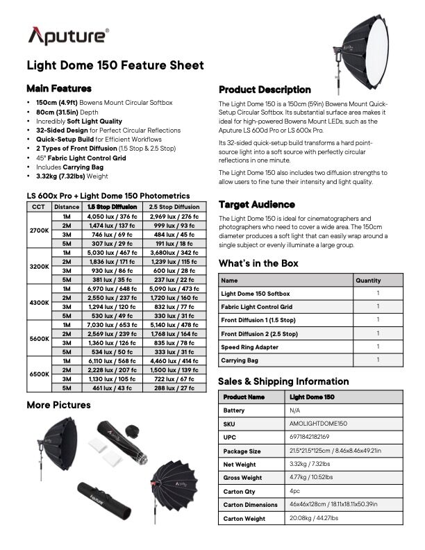 APUTURE Light Dome 150