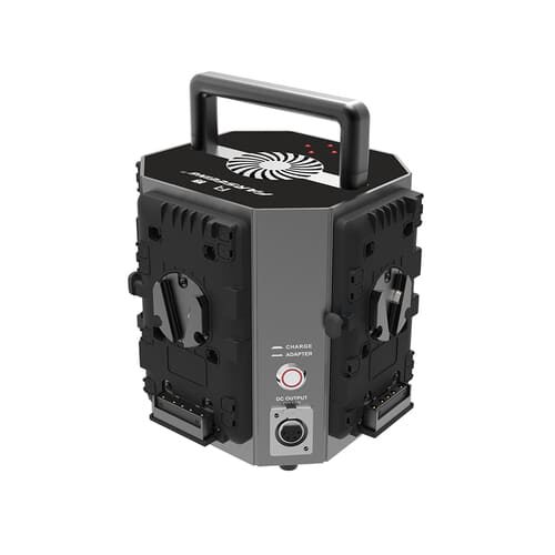 FARSEEING 4-channel AL alloy case charger, 4x4A, V-mount