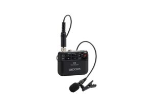 ZOOM F2 field recorder and lavalier mic