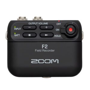 ZOOM F2 field recorder and lavalier mic
