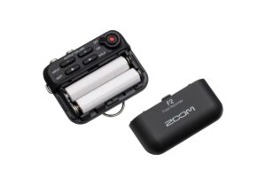 ZOOM F2 field recorder and lavalier mic