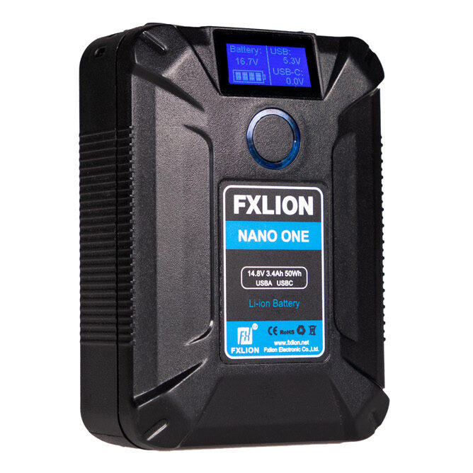 FXLION Nano One V-mount 50Wh aku