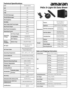 AMARAN P60x 3-Light Kit