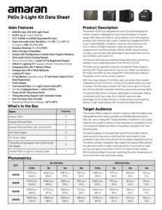 AMARAN P60x 3-Light Kit